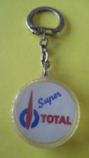 Porte clé, années 60, Station Service TOTAL R. BOSSUT TOULOUSE