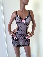 TENUE SEXY TENUE AVEC STRING TAILLE UNIQUE COULEUR NOIR / ROSE