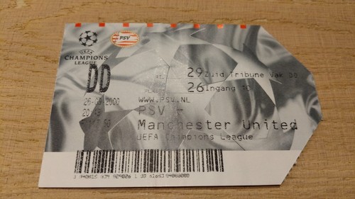 Ticket 2000 PSV vs Manchester