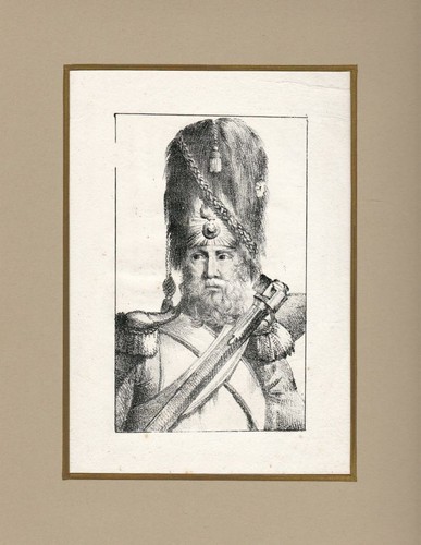 Portrait dragoner husar - portrait, "