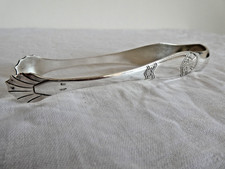 ANCIENNE PINCE A SUCRE EN METAL ARGENTE ART DECO