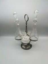 Service de table à condiments ancien