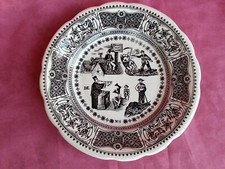 Assiette parlante en faïence