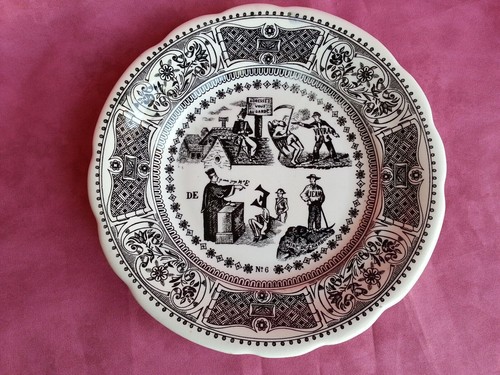 Assiette parlante faïence - assiette,