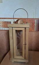 Lanterne photophore en bois à