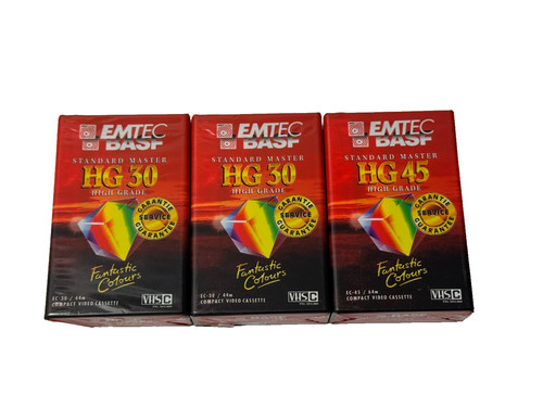 Lot video vhs c emtec - 3,