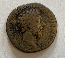 EMPIRE ROMAIN / MARC AURÈLE  (161-180) SESTERCE /TB+ / VICTOIRE SUR LES SARMATES