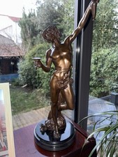 BRONZE: D'APRES CLODION - Le Jeune Ephèbe À La Coupe