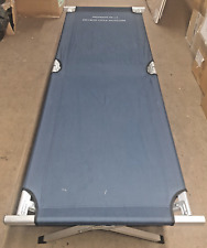 RARE  - Lit de Camp Pliant Aluminium de la Sécurité Civile Française + Housse