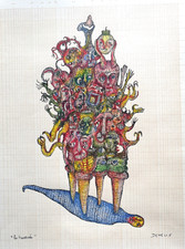 Dessin original papier art