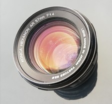 Konica Hexanon  57mm F1.4 Objectif Champignons + Bouchons 
