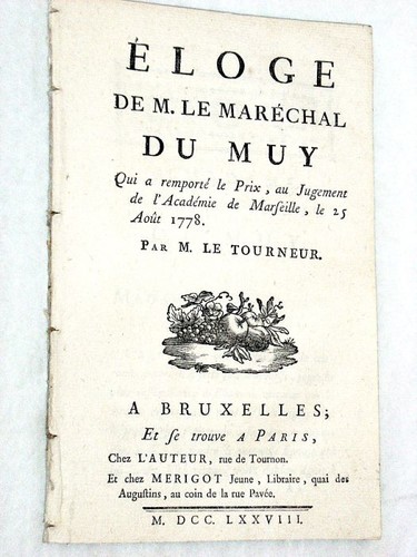 Livre ancien eloge maréchal - livre,