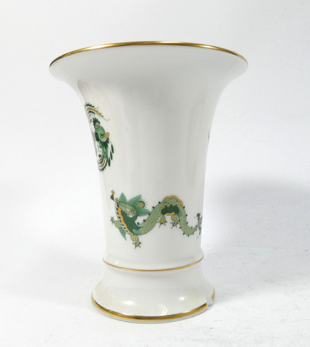Vase meissen dragon ming vert - vase,