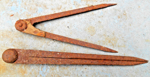 Ancien lot compas - compas, d'ebeniste