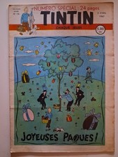 Journal TINTIN Année 1947 N° SPECIAL 14 Couverture HERGE Rare TBE