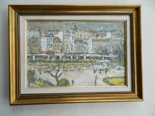 Tableau huile sur - toile,, vue