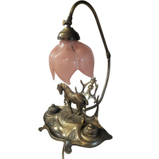 Lampe écritoire en bronze