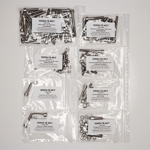Honda 400 1975 1977 kit - honda, f