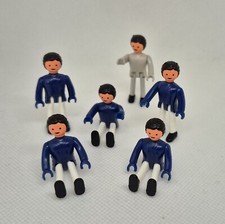 LOT DE 6 FIGURINES EN BLEU ET GRIS MAJOKIT MAJORETTE VINTAGE