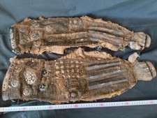 Ancien Kote Bras Protection Japonais Samurai Yoroi Chaîne Armer Pièces Edo