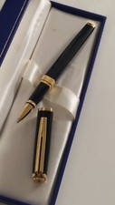 Luxueux Stylo Waterman Exception Laque Noire Rollerball Pen Black Lacquered Body