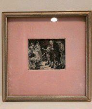 French Woven silk tapestry