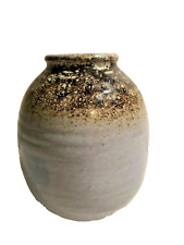 Vase boule en grès émaillé