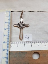 CROIX  PENDENTIF EN ARGENT