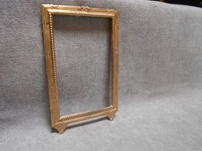 Cadre  Ancien  perlé Style Louis XVI en bronze laiton