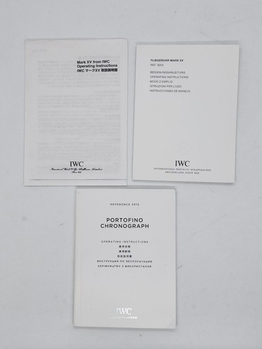 Iwc manual operating - 3x,