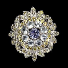 925 Bague en Argent Rond