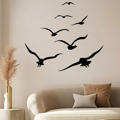 Autocollant art mural mouette