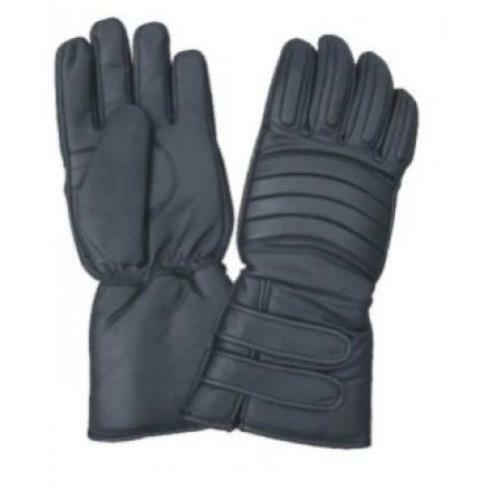 Black padded leather hook - black,
