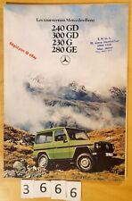 MERCEDES 240 GD/ 300 GD/ 230 G/ 280 GE Prospectus 12 pages Fr 01/1979