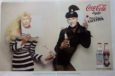 publicité       COCA COLA    JP GAULTIER bouteilles   ANNEE 2012  M 1345