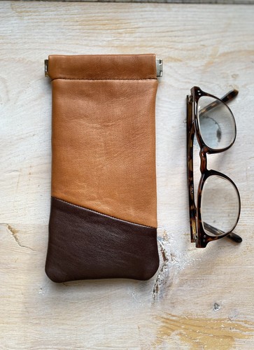 Etui lunettes cuir - etui,