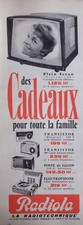 PUBLICITÉ 1960 RADIOLA TV