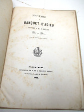 SOUVENIRS DU BANQUET D'ADIEU