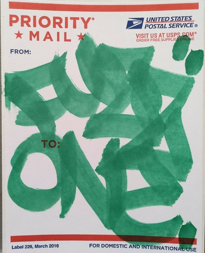 Fuzzone sticker usps graffiti - fuzzone,