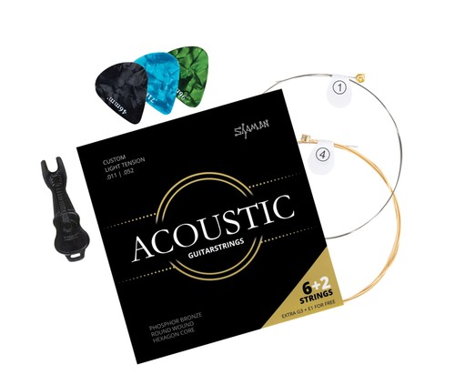 Cordes pour guitare western - cordes,