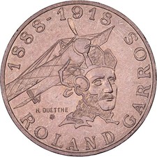 [#638917] France, 10 Francs, Roland Garros, 1988, Paris, Aluminium-Bronze, AU(50-