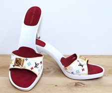 Mules Sandals Heels Clogs Multicolor Monogram LOUIS VUITTON MURAKAMI 39FR 7,5US