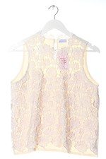 COLLECTION Blouse en dentelle Dames Blouse T EU 36 crème style décontracté