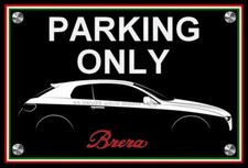 plaque " PARKING ONLY ALFA