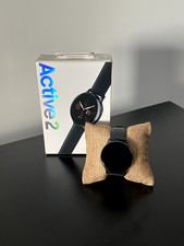 Samsung Galaxy Watch Active 2 40mm Boîtier en Acier et Bracelet en Cuir Taille S