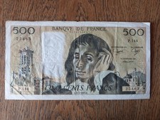 billet 500fr Pascal 2.7.1981