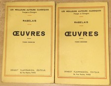 2 livres de RABELAIS 
