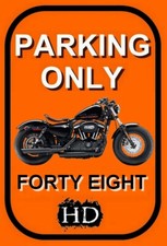 plaque " PARKING ONLY HARLEY