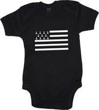 BODY BEBE BRETAGNE - Naissance à 18 mois - Idée Cadeau Noel - Humour bb Breizh