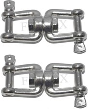 Double Emerillon 5mm inox A4 ( Lot de 2 ) Façon Manille Libre